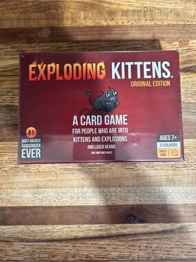 Exploding Kittens Original Edition Card Game - Red